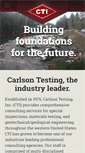 Mobile Screenshot of carlsontesting.com